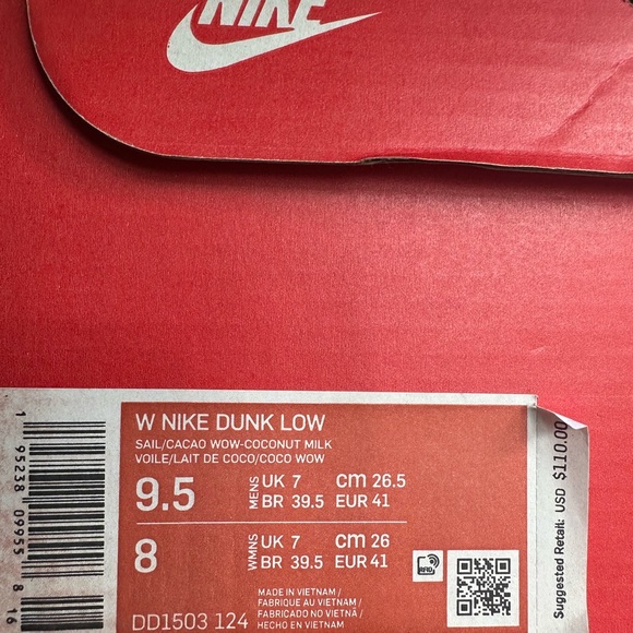 Nike Dunk Low in Sail and Cacao main image 1